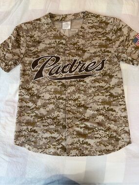 Matt Kemp - San Diego Padres - Camo Baseball Stadium Giveaway Jersey - Tan/Brown